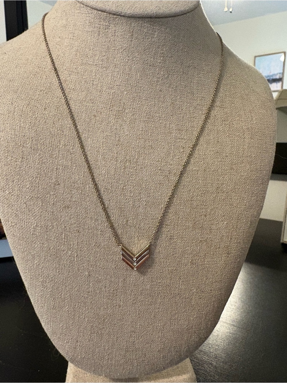Stella & Dot SD/MB On The Mark reversible necklace